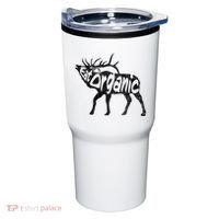 Eating Organic Bugling Bull Elk Wapiti Tumbler thumb 0