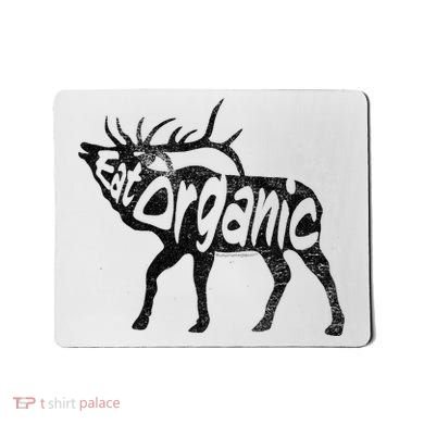 Eating Organic Bugling Bull Elk Wapiti Mousepad