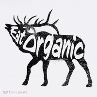Eating Organic Bugling Bull Elk Wapiti Mousepad thumb 1