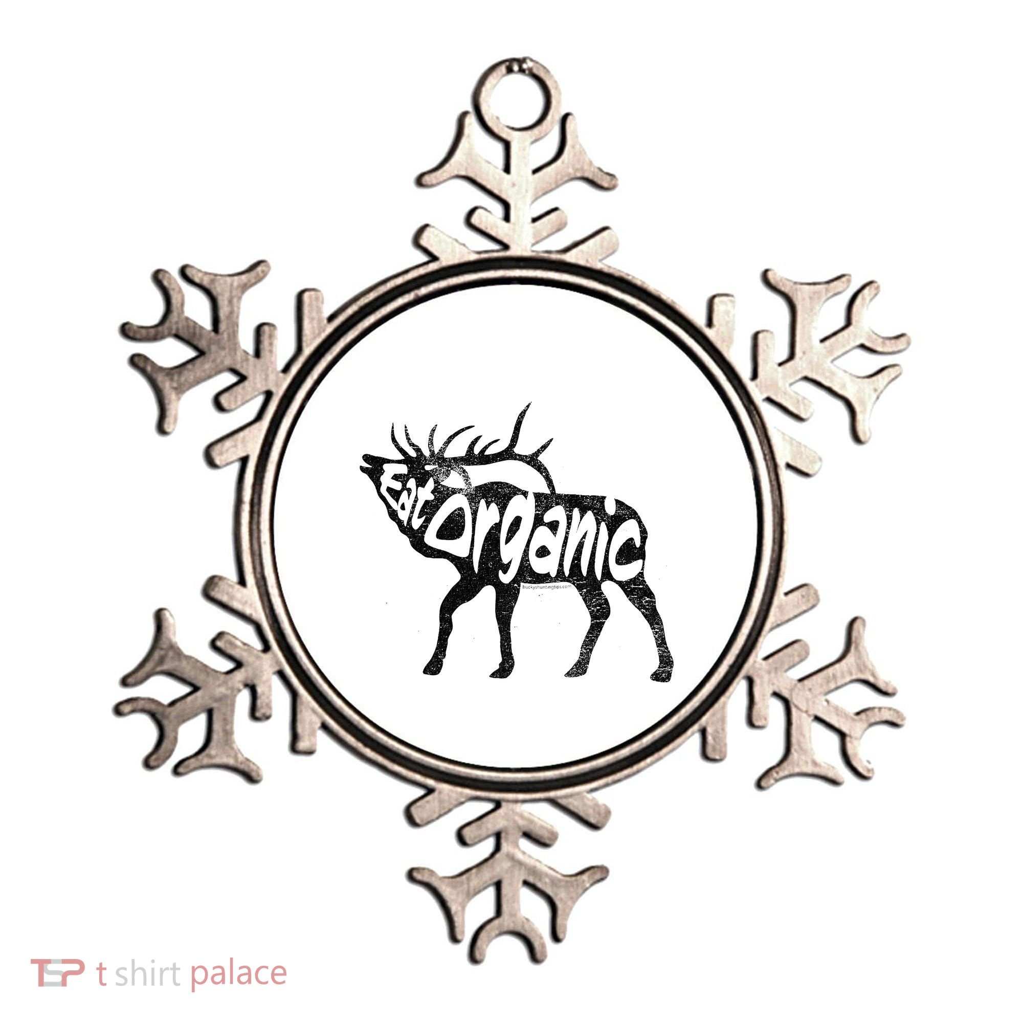 Eating Organic Bugling Bull Elk Wapiti Ornament