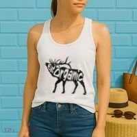 Eating Organic Bugling Bull Elk Wapiti Women's Tank Top thumb 2