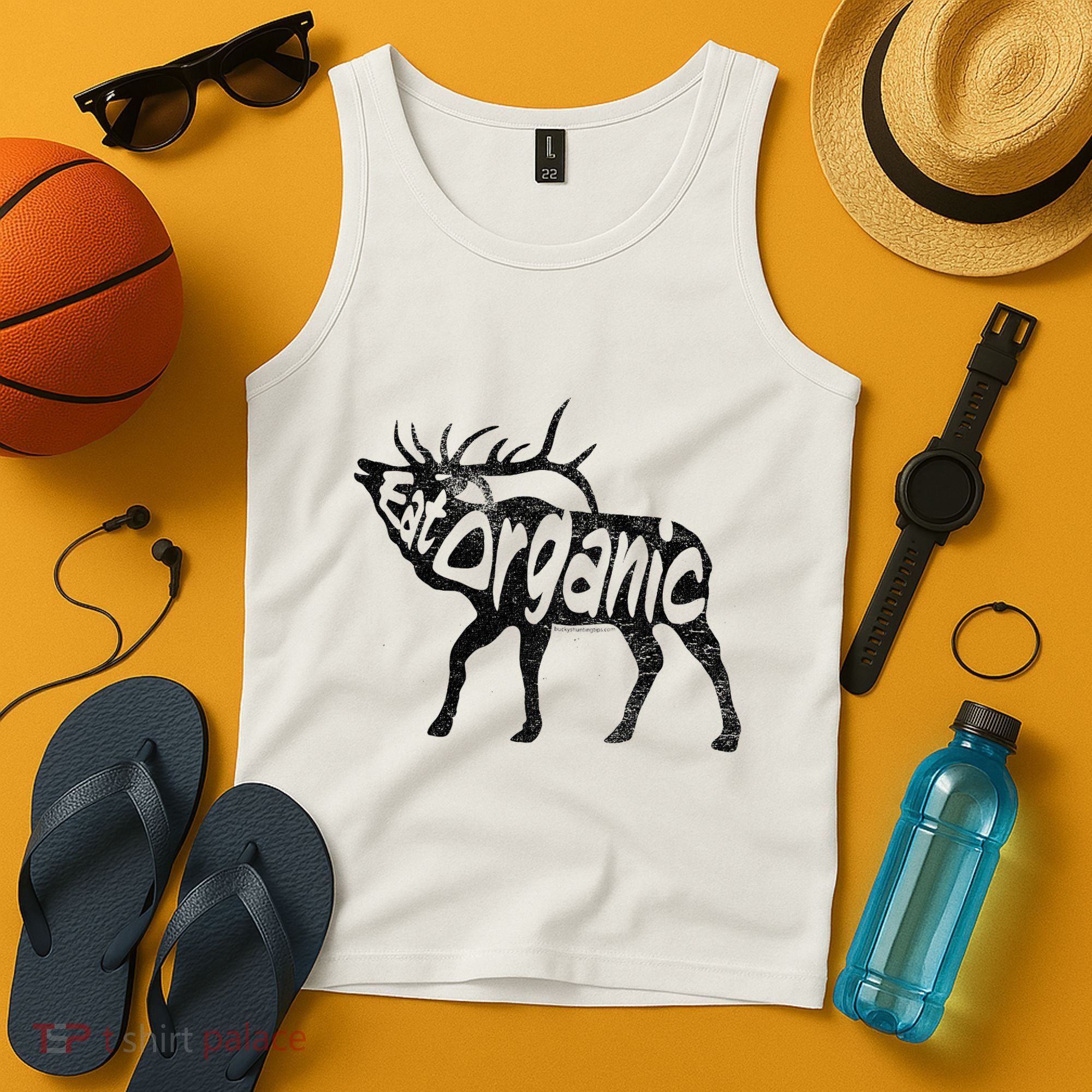 Eating Organic Bugling Bull Elk Wapiti Tank Top