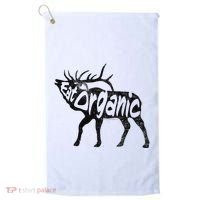 Eating Organic Bugling Bull Elk Wapiti Golf Towel thumb 0