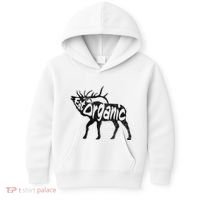 Eating Organic Bugling Bull Elk Wapiti Kids Hoodie thumb 0