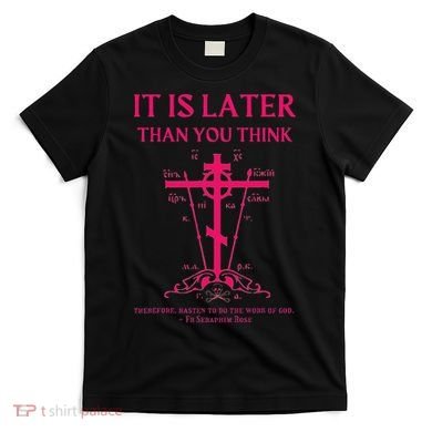 Eastern Orthodox Christian Seraphim Rose Calvary Cross T-Shirt