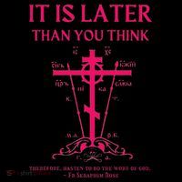 Eastern Orthodox Christian Seraphim Rose Calvary Cross Tall Hoodie thumb 2