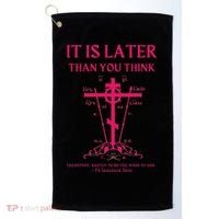 Eastern Orthodox Christian Seraphim Rose Calvary Cross Golf Towel thumb 0
