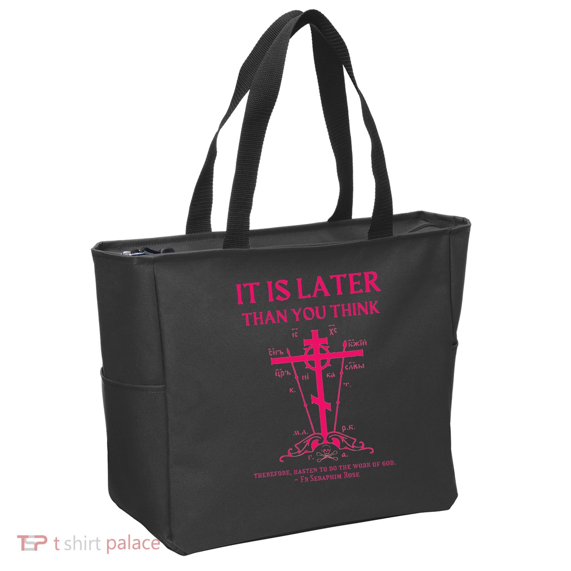 Eastern Orthodox Christian Seraphim Rose Calvary Cross Tote Bag