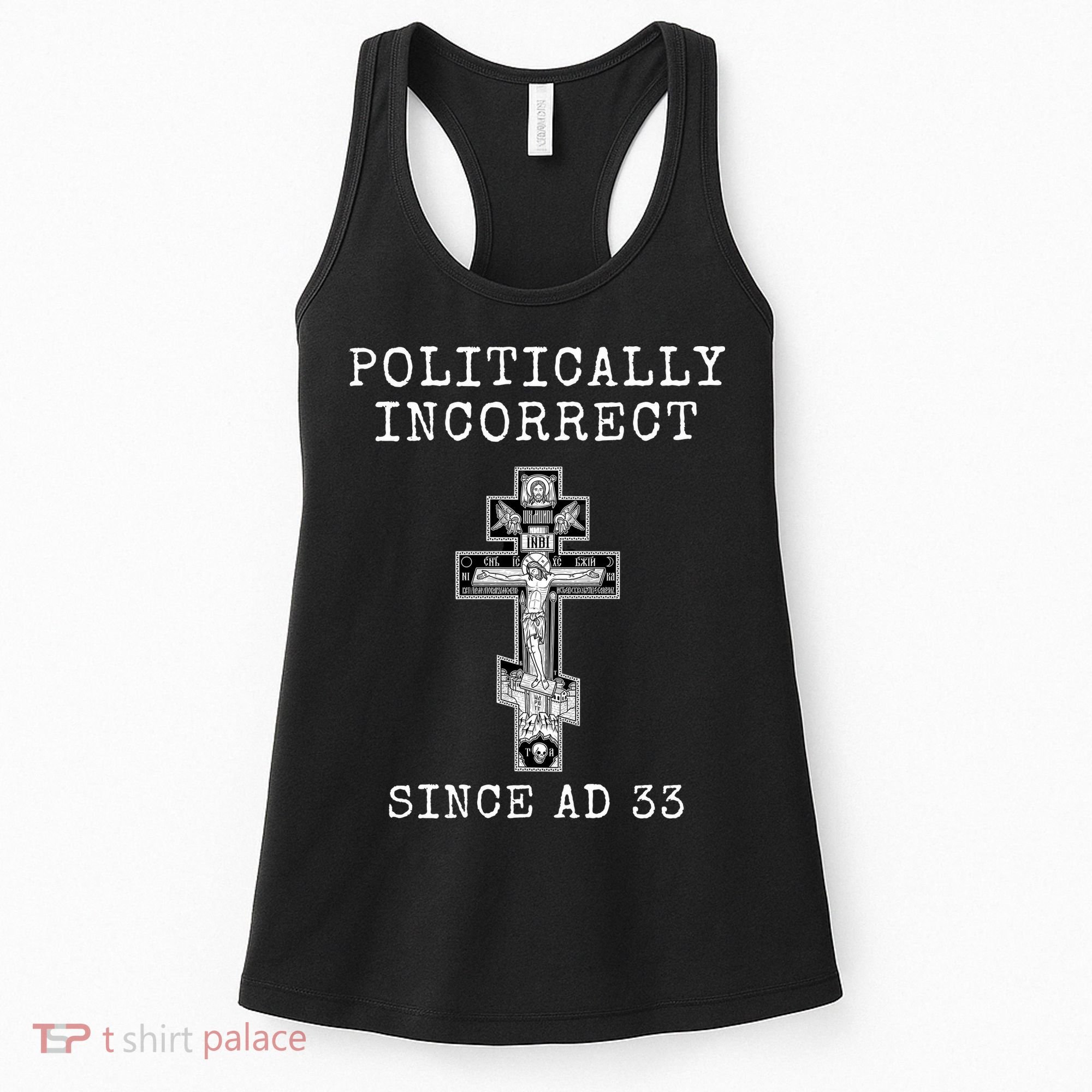 Eastern Orthodox Christian Cross Politically Incorrect Women's Tank Top