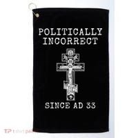 Eastern Orthodox Christian Cross Politically Incorrect Golf Towel thumb 0