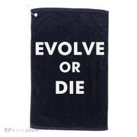 Evolve Or Die Funny Quote Golf Towel thumb 0