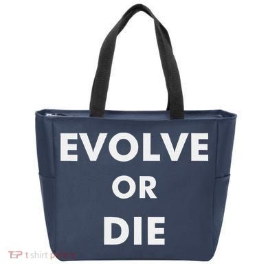 Evolve Or Die Funny Quote Tote Bag