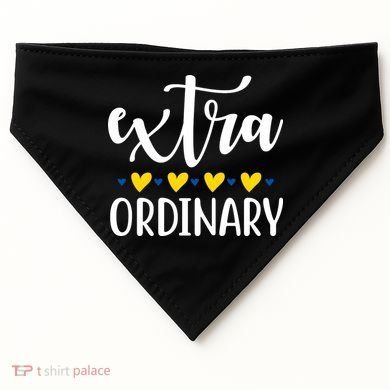 Extra Ordinary Down Syndrome Awareness USA-Made Doggie Bandana