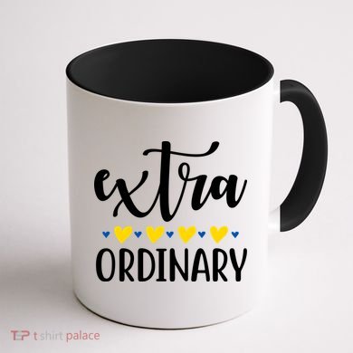 Extra Ordinary Down Syndrome Awareness Coffee Mug back
