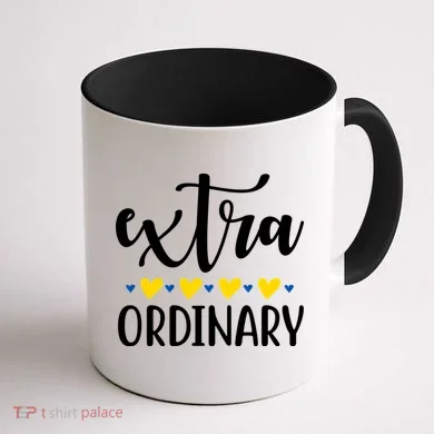 Extra Ordinary Down Syndrome Awareness Coffee Mug back