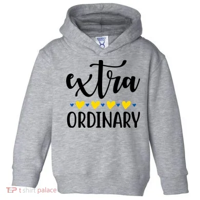 Extra Ordinary Down Syndrome Awareness Toddler Hoodie