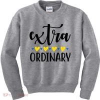 Extra Ordinary Down Syndrome Awareness Kids Sweatshirt thumb 0