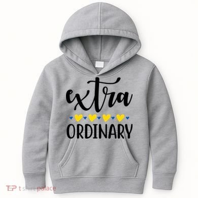 Extra Ordinary Down Syndrome Awareness Kids Hoodie