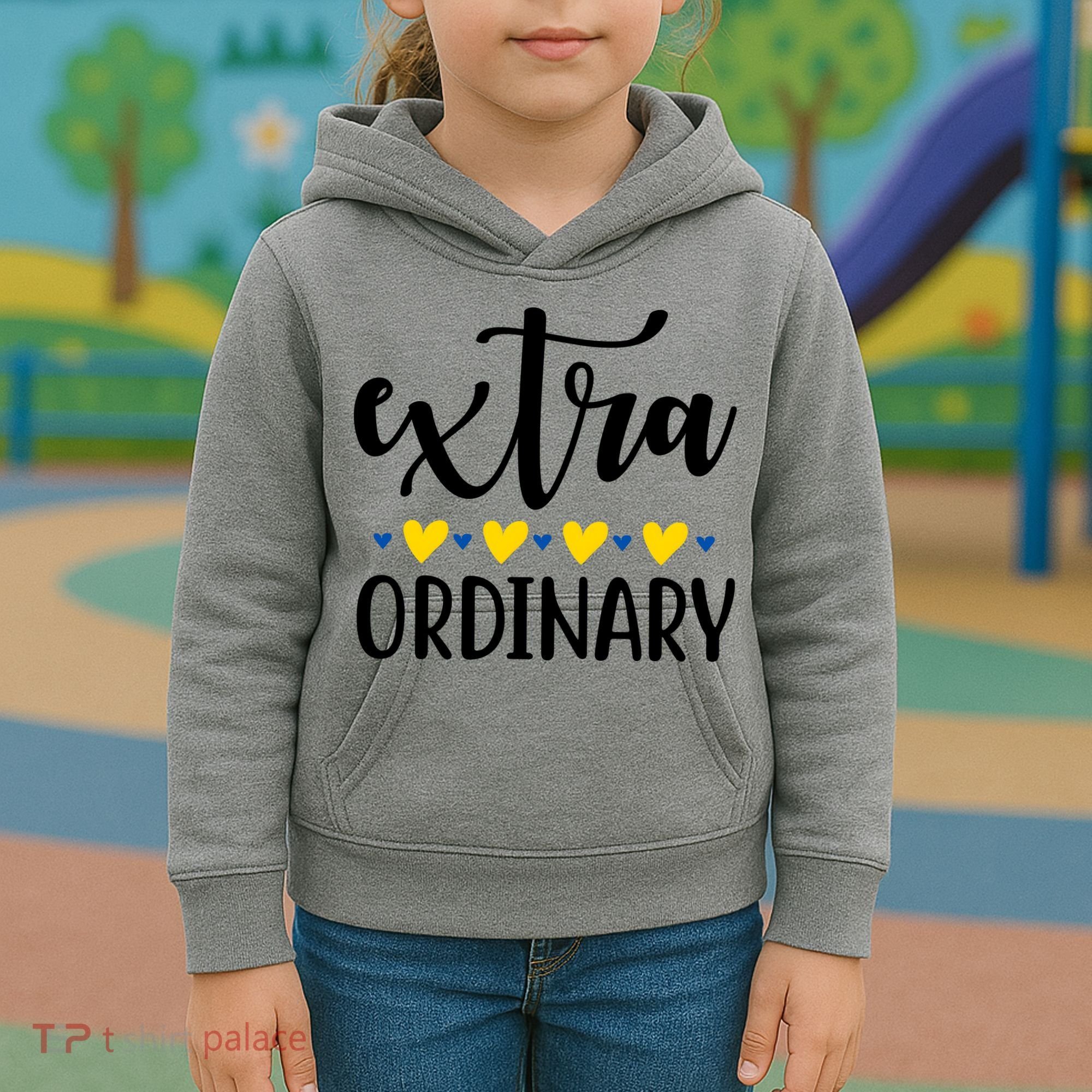 Extra Ordinary Down Syndrome Awareness Kids Hoodie