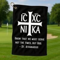 Eastern Orthodox Christian  Golf Towel thumb 1