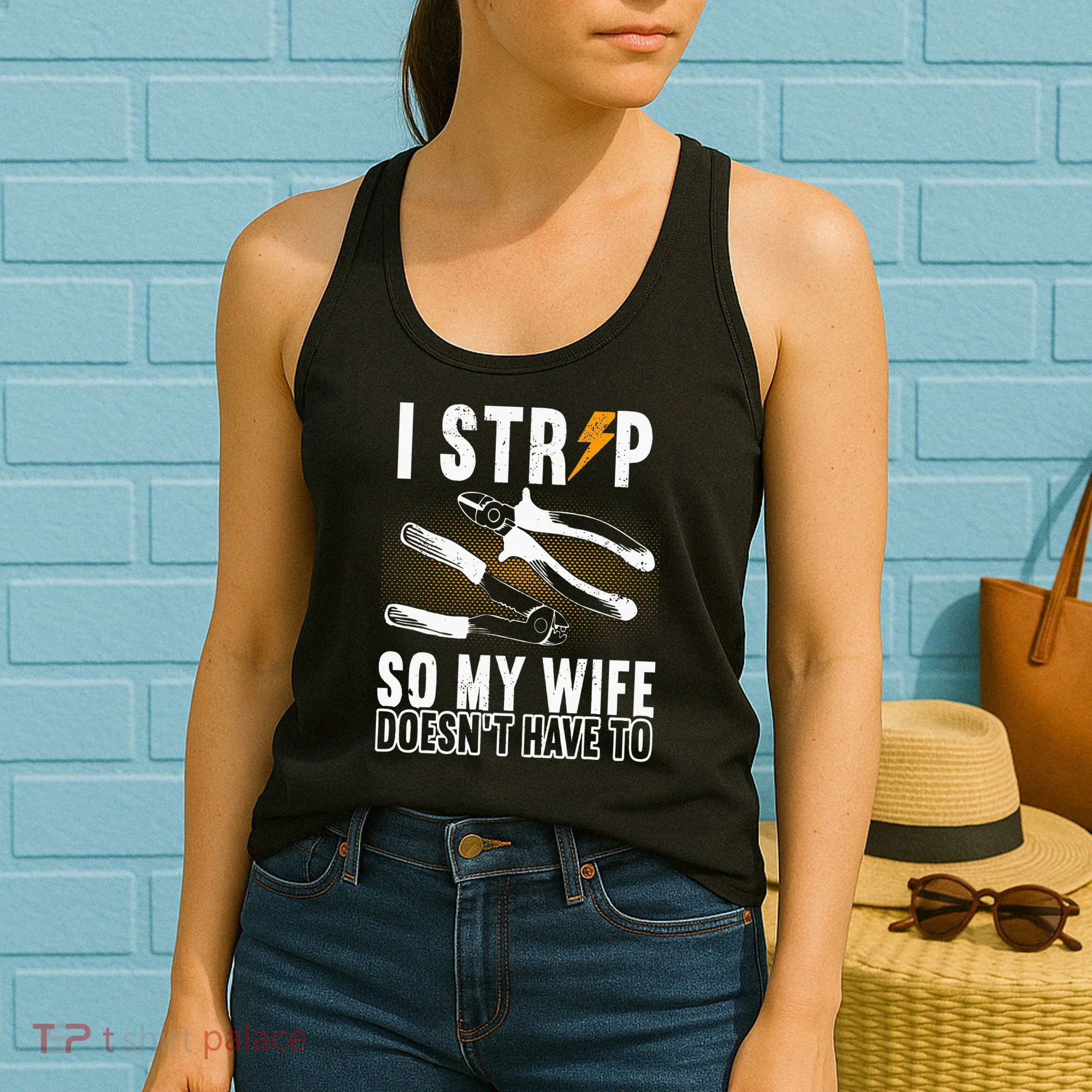 Electrician Outfit Electrical Technicain Tools Women's Tank Top