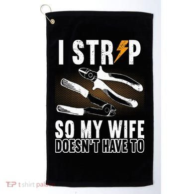 Electrician Outfit Electrical Technicain Tools Golf Towel