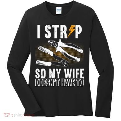 Electrician Outfit Electrical Technicain Tools Women's Long Sleeve Shirt