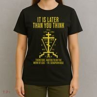 Eastern Orthodox Fr. Seraphim Rose Cross Gift T-Shirt thumb 4