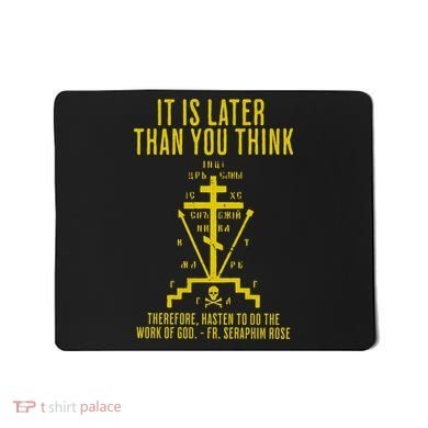 Eastern Orthodox Fr. Seraphim Rose Cross Gift Mousepad