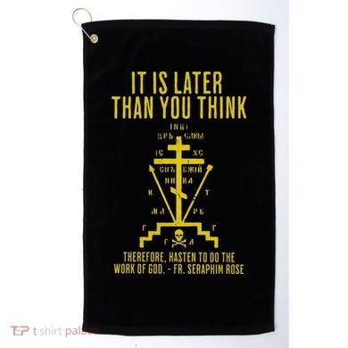 Eastern Orthodox Fr. Seraphim Rose Cross Gift Golf Towel