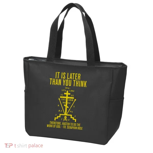 Eastern Orthodox Fr. Seraphim Rose Cross Gift Tote Bag