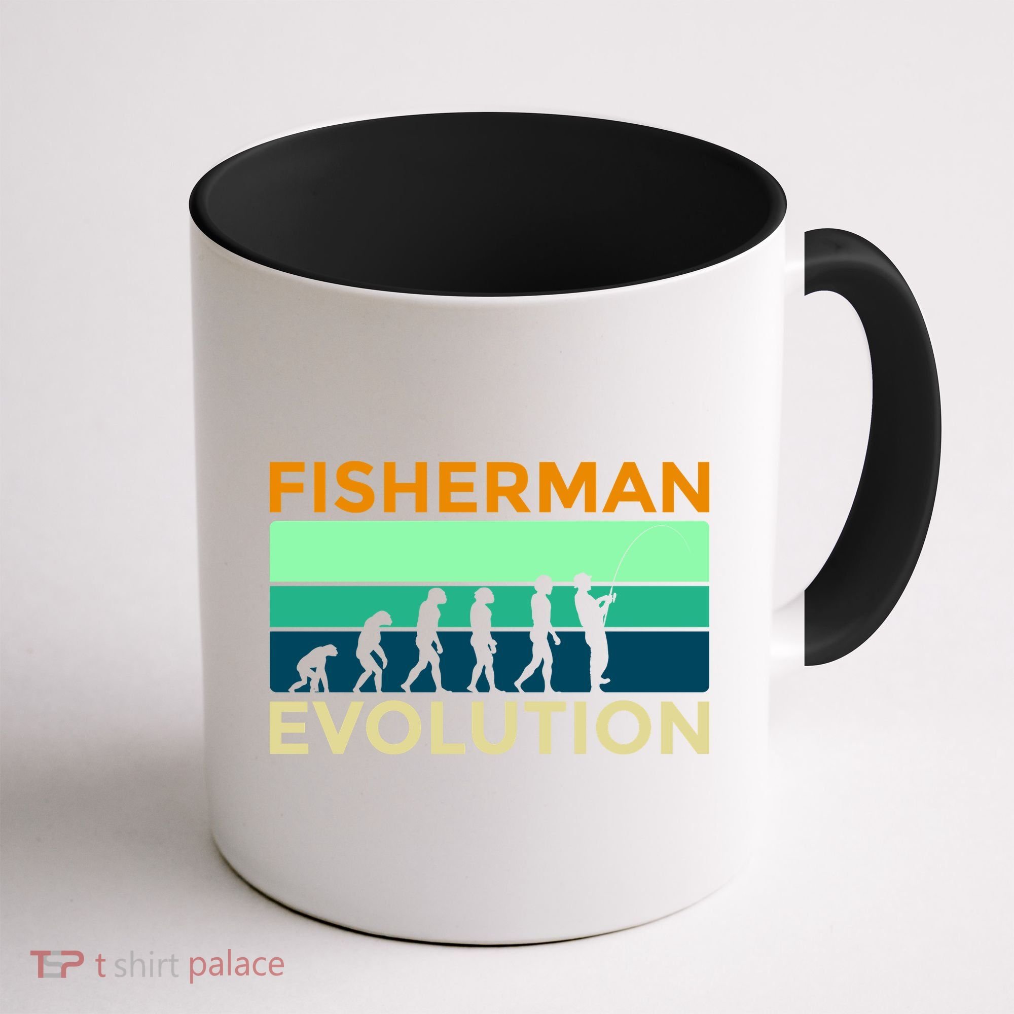 Evolution Of Fishing Coffee Mug