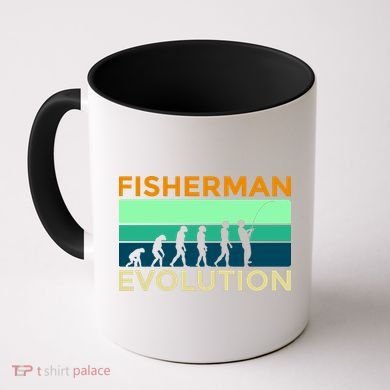 Evolution Of Fishing Coffee Mug