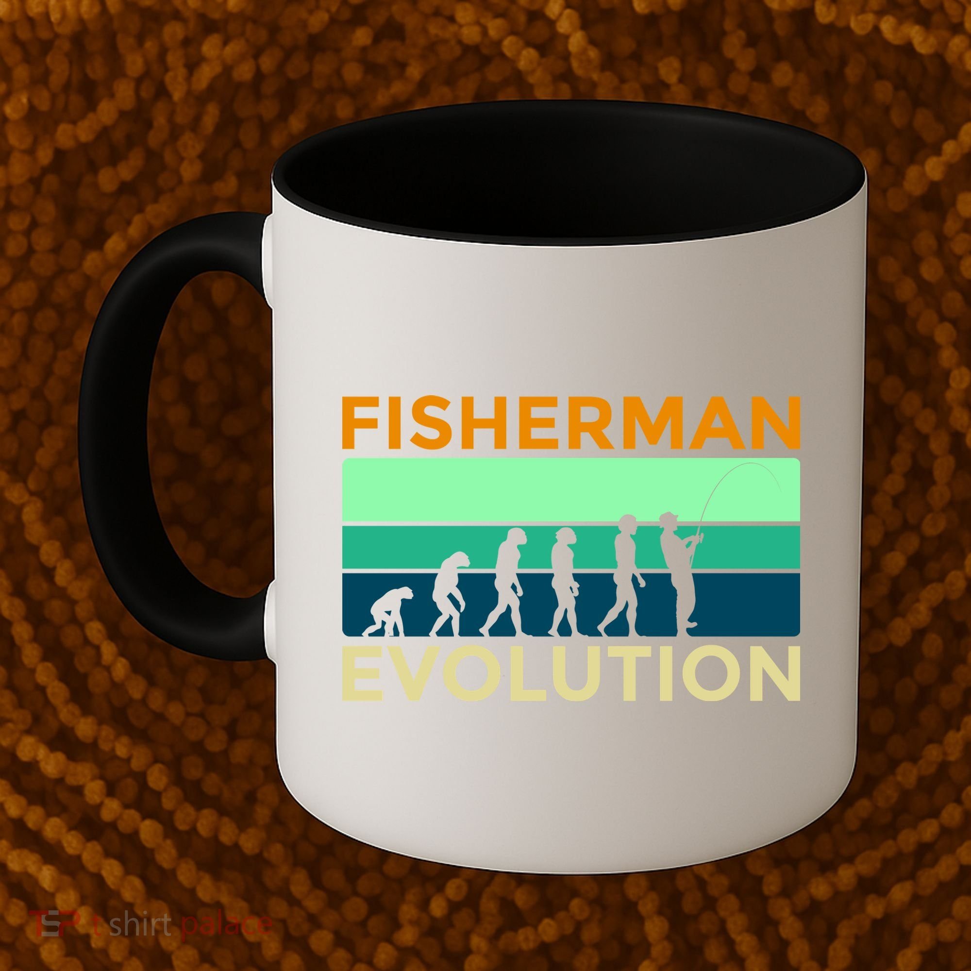 Evolution Of Fishing Coffee Mug