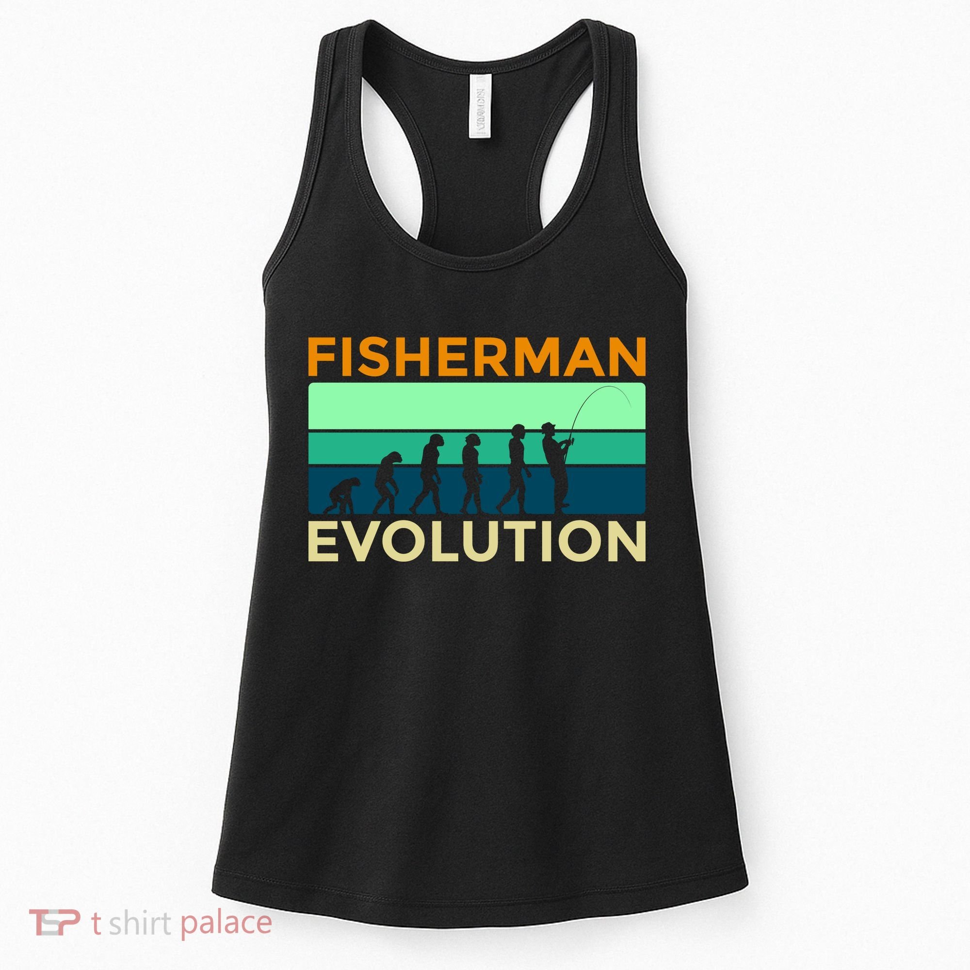 Evolution Of Fishing Women's Tank Top