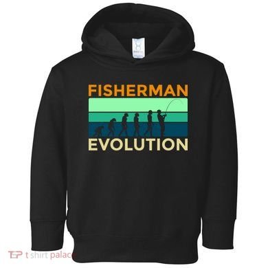 Evolution Of Fishing Toddler Hoodie