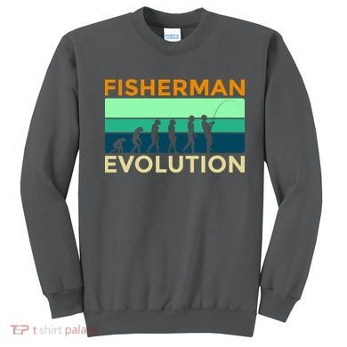 Evolution Of Fishing Sweatshirt