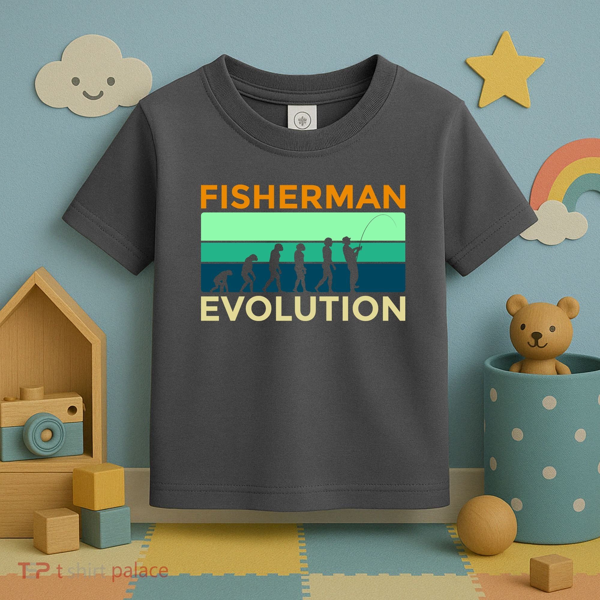 Evolution Of Fishing Toddler T-Shirt
