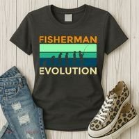 Evolution Of Fishing Women's T-Shirt thumb 3