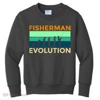 Evolution Of Fishing Kids Sweatshirt thumb 0
