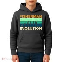 Evolution Of Fishing Kids Hoodie thumb 4