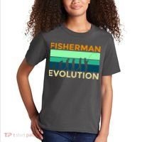 Evolution Of Fishing Kids T-Shirt thumb 2