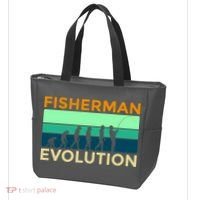 Evolution Of Fishing Tote Bag thumb 3