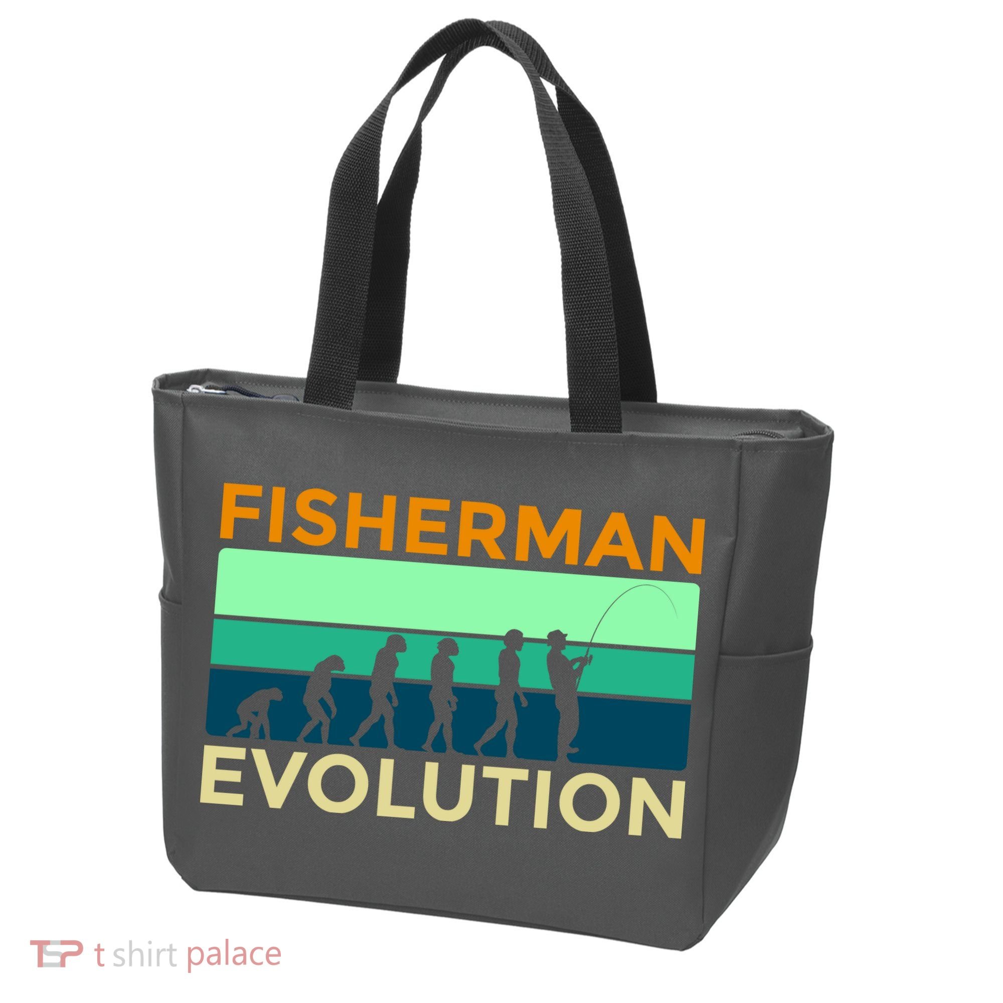 Evolution Of Fishing Tote Bag