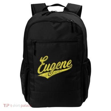 Eugene Oregon Flag Sports Baseball Script Jersey Swoosh Backpack