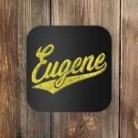 Eugene Oregon Flag Sports Baseball Script Jersey Swoosh Coaster thumb 0