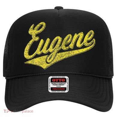 Eugene Oregon Flag Sports Baseball Script Jersey Swoosh Hat