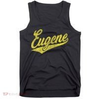 Eugene Oregon Flag Sports Baseball Script Jersey Swoosh Tank Top thumb 0