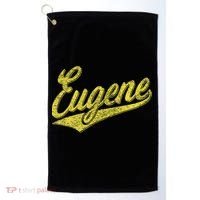 Eugene Oregon Flag Sports Baseball Script Jersey Swoosh Golf Towel thumb 0