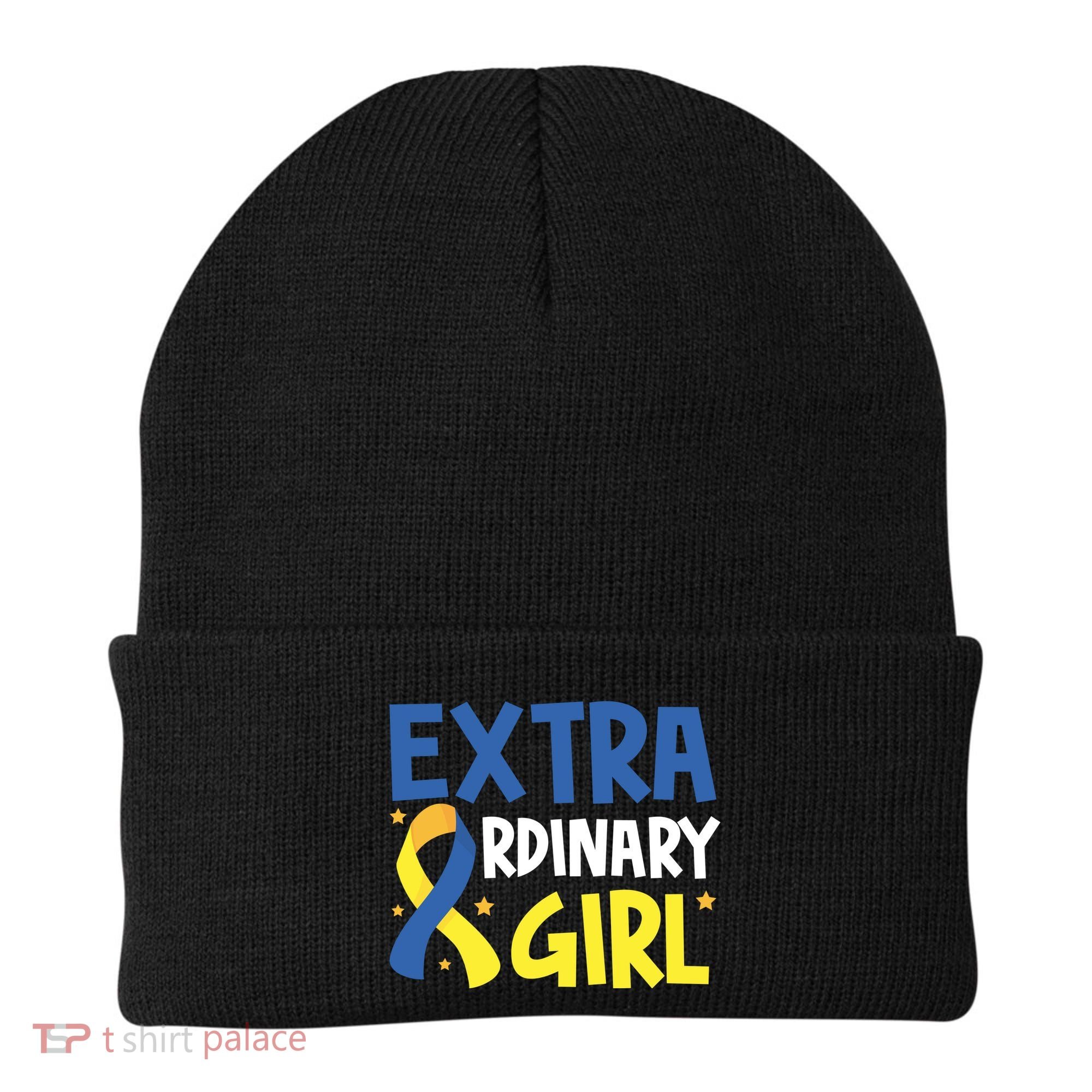 Extra Ordinary Girl Down Syndrome Awareness Beanie